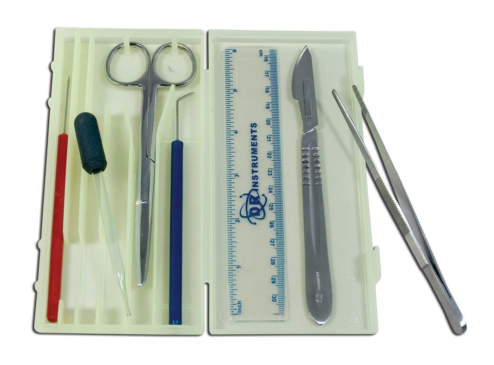 セット D.D. & Institution DR Instruments Intermediate Dissection Kit, 8 Pieces with Case